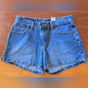 Jordache Denim Shorts Cuffed Medium Blue Size 7/8